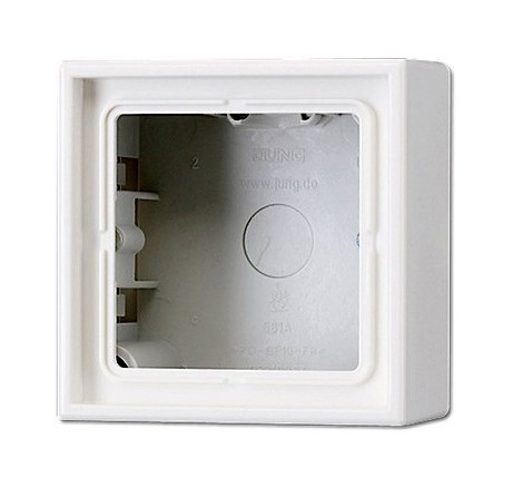 LS990 Коробка для накладного монтажа 1-ная, светло-серая