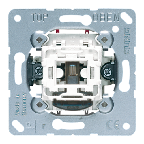 Механизм переключателя 1-клавишного JUNG ECO PROFI, с подсветкой, скрытый монтаж
