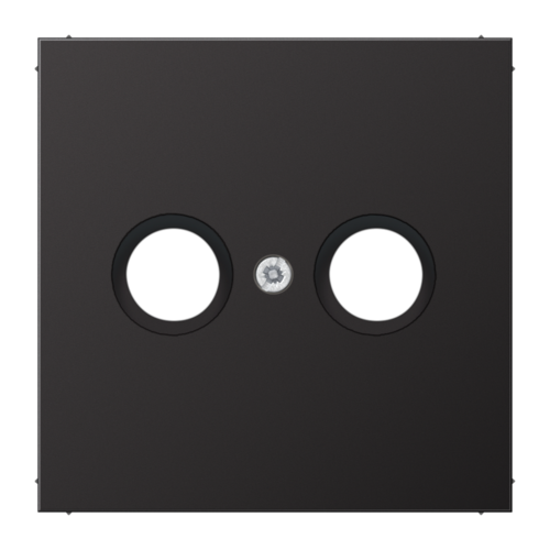 Накладка на розетку телевизионную JUNG LS METAL, антрацит