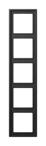 Рамка 5 постов JUNG LS METAL, антрацит