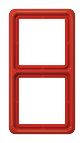 Рамка 2 поста JUNG CD 500, красный