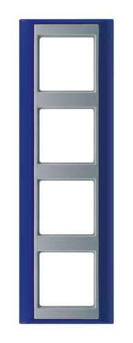 Рамка 4 поста JUNG A PLUS, синий