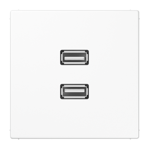 Розетка 2xUSB JUNG LS 990, белый