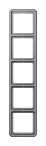 Рамка 5 постов JUNG CD, серый