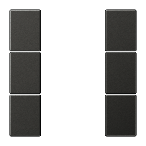 JUNG Антрацит Комплект накладок 3гр