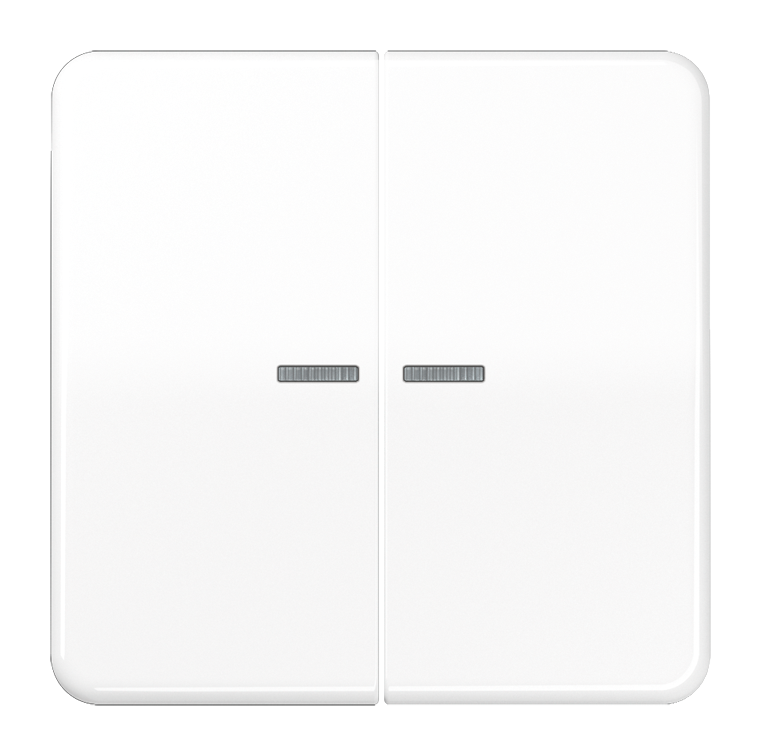 Клавиша двойная с линзами JUNG CD 500, белый