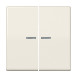 Клавиша двойная с линзами JUNG AS 500, бежевый