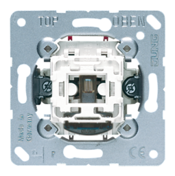 Механизм выключателя 1-клавишного двухполюсного JUNG Коллекции JUNG, с подсветкой, скрытый монтаж