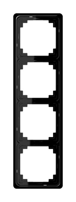 Рамка 4 поста JUNG CD 500, черный