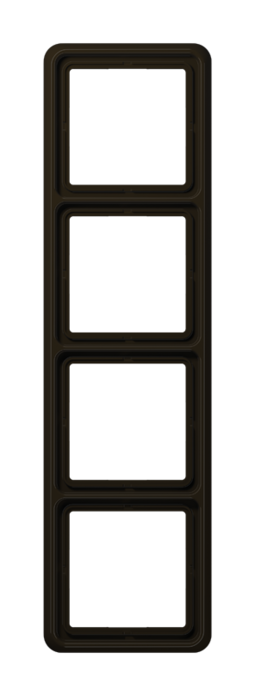 Рамка 4 поста JUNG CD, коричневый