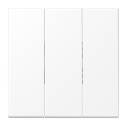 Клавиша для 3-клавишного выключателя цвет Матовый белый