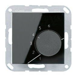 Терморегулятор Jung А-СЕРИЯ, механический, черный, TRA236SW