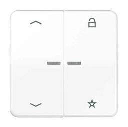 Накладка на жалюзийный выключатель Jung, белый, CD1701PWW