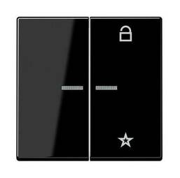 Накладка на жалюзийный выключатель Jung А-СЕРИЯ, черный, A1701SW